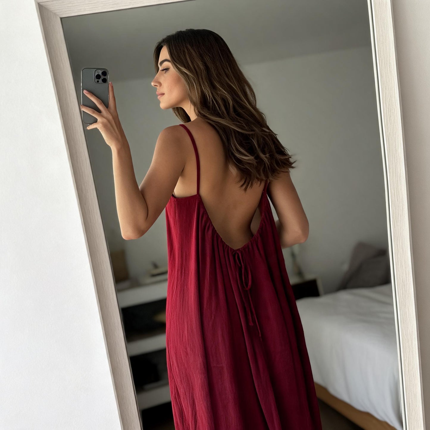 La Robe ModulFil™ — Longue Dos Nu Fluide - ModulFil™