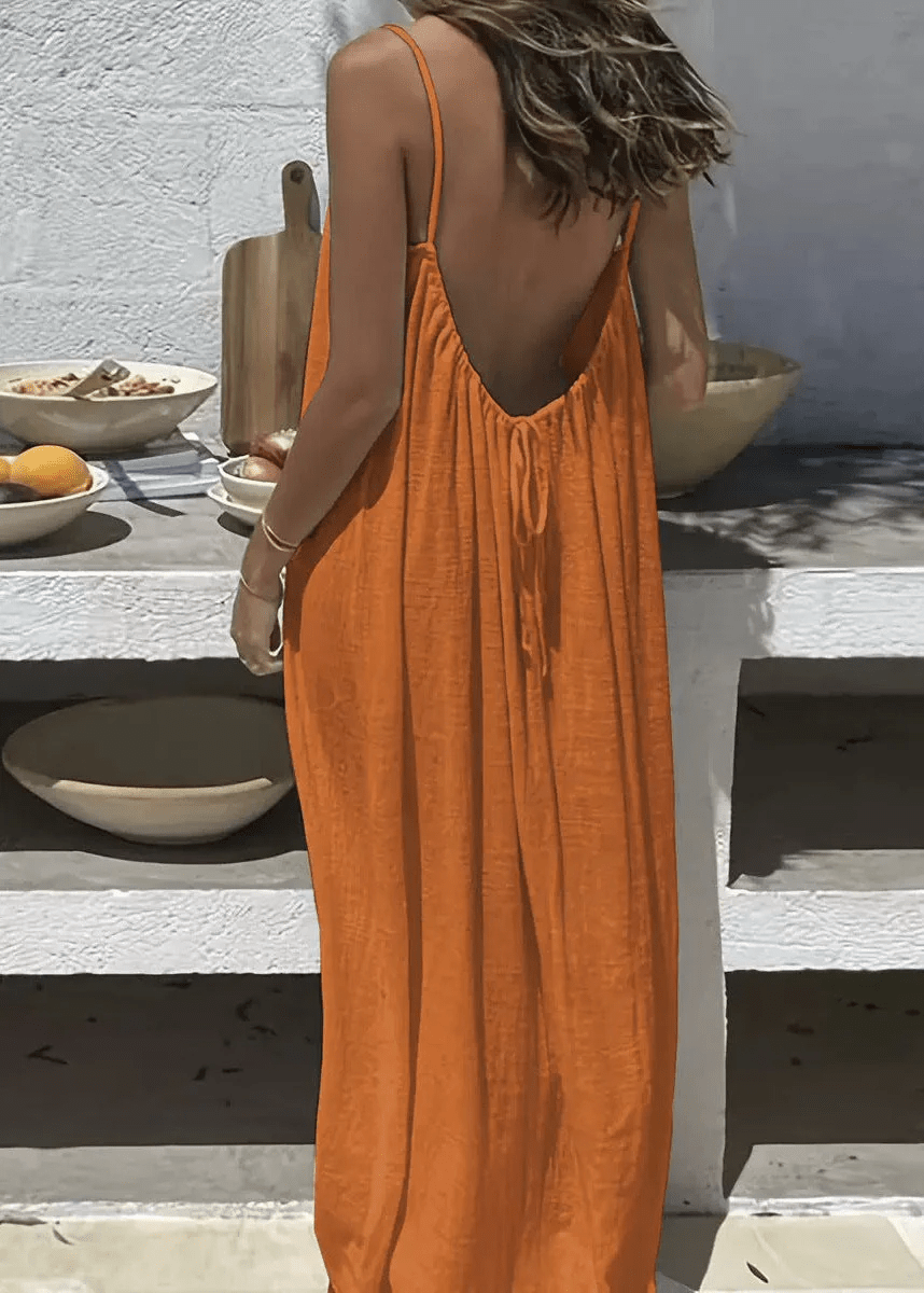La Robe ModulFil™ — Longue Dos Nu Fluide - ModulFil™